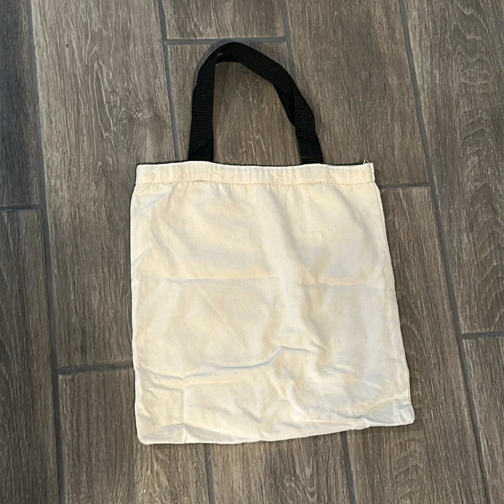 Alaska small canvas bag with black vinyl handle from Prudhoe Bay Alaska.